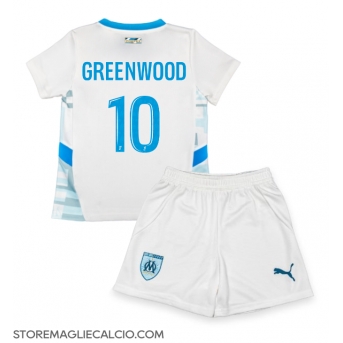 Olympique de Marseille Mason Greenwood #10 Maglia Gara Casa Repliche 2024-25 Bambino